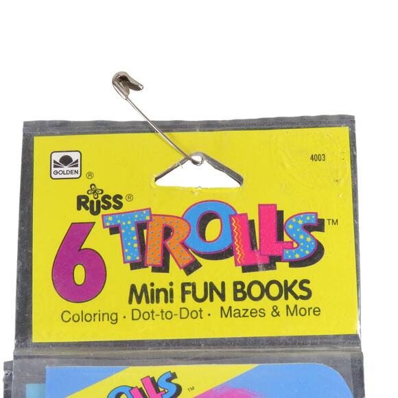 Vintage 1992 Trolls Mini Fun Books Set - Golden Books - Collectible Activity Set - Picture 3 of 16